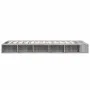 Sonoma gray engineered wood bed frame 90x200 cm by vidaXL, Beds and slatted bases - Ref: Foro24-3280522, Price: 148,31 €, Dis...