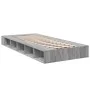 Sonoma gray engineered wood bed frame 90x200 cm by vidaXL, Beds and slatted bases - Ref: Foro24-3280522, Price: 148,31 €, Dis...