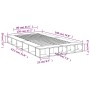 Sonoma gray engineered wood bed frame 120x190 cm by vidaXL, Beds and slatted bases - Ref: Foro24-3280508, Price: 152,59 €, Di...