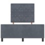Estructura de cama Gris oscuro 120 x 190 cm Terciopelo