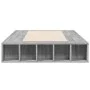 Sonoma gray engineered wood bed frame 90x190 cm by vidaXL, Beds and slatted bases - Ref: Foro24-3280529, Price: 118,47 €, Dis...