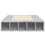 Concrete gray engineered wood bed frame 75x190 cm by vidaXL, Beds and slatted bases - Ref: Foro24-3280534, Price: 108,22 €, D...