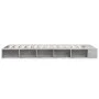 Concrete gray engineered wood bed frame 75x190 cm by vidaXL, Beds and slatted bases - Ref: Foro24-3280534, Price: 108,22 €, D...