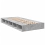 Betongrauer Bettrahmen aus Holzwerkstoff, 75 x 190 cm von vidaXL, Betten und Lattenroste - Ref: Foro24-3280534, Preis: 109,55...