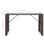 Garden bar set 7 pieces with brown synthetic rattan cushions by vidaXL, Garden sets - Ref: Foro24-49559, Price: 397,80 €, Dis...