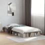 Sonoma gray engineered wood bed frame 75x190 cm by vidaXL, Beds and slatted bases - Ref: Foro24-3280536, Price: 112,89 €, Dis...