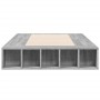 Sonoma gray engineered wood bed frame 75x190 cm by vidaXL, Beds and slatted bases - Ref: Foro24-3280536, Price: 112,89 €, Dis...