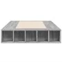 Sonoma gray engineered wood bed frame 75x190 cm by vidaXL, Beds and slatted bases - Ref: Foro24-3280536, Price: 111,53 €, Dis...