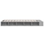 Sonoma gray engineered wood bed frame 75x190 cm by vidaXL, Beds and slatted bases - Ref: Foro24-3280536, Price: 112,89 €, Dis...
