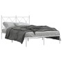 Estructura de cama de metal con cabecero blanca 120x200 cm de vidaXL, Camas y somieres - Ref: Foro24-376549, Precio: 109,14 €...