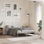 Metallbettgestell mit weißem Kopfteil 120x200 cm von vidaXL, Betten und Lattenroste - Ref: Foro24-376549, Preis: 109,21 €, Ra...