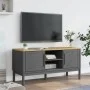 FLORO TV-Schrank aus massivem grauem Kiefernholz 114x43x55 cm von vidaXL, TV-Möbel - Ref: Foro24-374016, Preis: 122,97 €, Rab...