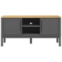 Mueble de TV FLORO madera maciza de pino gris 114x43x55 cm de vidaXL, Muebles TV - Ref: Foro24-374016, Precio: 124,87 €, Desc...