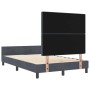 Estructura de cama Gris oscuro 120 x 190 cm Terciopelo