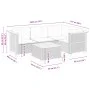 Garden sofa set with cushions 5 pieces gray synthetic rattan by vidaXL, Garden sets - Ref: Foro24-3261804, Price: 444,40 €, D...