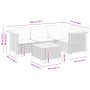 Gartensofa-Set mit Kissen, 5-teilig, graues synthetisches Rattan von vidaXL, Gartensets - Ref: Foro24-3261804, Preis: 410,01 ...