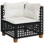 5-teiliges Gartenmöbel-Set und schwarze synthetische Rattankissen von vidaXL, Gartensets - Ref: Foro24-3261806, Preis: 444,98...