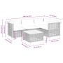 5-piece garden furniture set and black synthetic rattan cushions by vidaXL, Garden sets - Ref: Foro24-3261806, Price: 402,42 ...