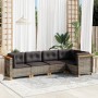 Garden sofa set with cushions 5 pieces gray synthetic rattan by vidaXL, Garden sets - Ref: Foro24-3261810, Price: 344,43 €, D...