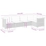 Garden sofa set with cushions 5 pieces gray synthetic rattan by vidaXL, Garden sets - Ref: Foro24-3261810, Price: 344,43 €, D...