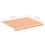 Tela de repuesto para toldo amarillo y naranja 3x2,5 m