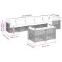 8-teiliges Gartensofa-Set und schwarze synthetische Rattankissen von vidaXL, Gartensets - Ref: Foro24-3261890, Preis: 619,17 ...