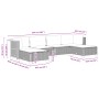 6-piece garden furniture set and gray synthetic rattan cushions by vidaXL, Garden sets - Ref: Foro24-3261948, Price: 432,62 €...