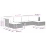 6-teiliges Gartenmöbel-Set und graue synthetische Rattankissen von vidaXL, Gartensets - Ref: Foro24-3261948, Preis: 459,63 €,...
