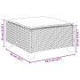 6-teiliges Gartenmöbel-Set und graue synthetische Rattankissen von vidaXL, Gartensets - Ref: Foro24-3261948, Preis: 448,09 €,...