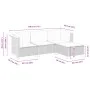 4-piece garden sofa set and gray synthetic rattan cushions by vidaXL, Garden sets - Ref: Foro24-3261780, Price: 296,62 €, Dis...
