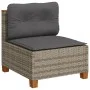 7-piece garden sofa set with gray synthetic rattan cushions by vidaXL, Garden sets - Ref: Foro24-3261936, Price: 502,20 €, Di...