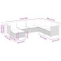 7-piece garden sofa set with gray synthetic rattan cushions by vidaXL, Garden sets - Ref: Foro24-3261936, Price: 475,52 €, Di...