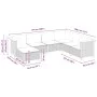 7-piece garden sofa set with gray synthetic rattan cushions by vidaXL, Garden sets - Ref: Foro24-3261936, Price: 502,20 €, Di...
