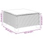 7-piece garden sofa set with gray synthetic rattan cushions by vidaXL, Garden sets - Ref: Foro24-3261936, Price: 475,52 €, Di...