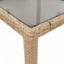 Garden dining set 3 pieces with beige glass synthetic rattan cushions by vidaXL, Garden sets - Ref: Foro24-3278561, Price: 21...