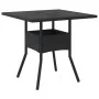 Garden dining set 3 pieces with black glass synthetic rattan cushions by vidaXL, Garden sets - Ref: Foro24-3278703, Price: 21...