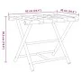 Folding support for bamboo suitcases 62x42x50.5 cm by vidaXL, Luggage racks and suitcase holders - Ref: Foro24-366453, Price:...