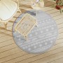 Alfombra de exterior PP gris Ø120 cm de vidaXL, Protectores para exterior - Ref: Foro24-368530, Precio: 24,81 €, Descuento: %