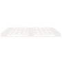 Estructura de cama sin colchón madera maciza blanca 200x200 cm