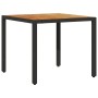 Set de comedor jardín 3 pzas con cojines ratán PE acacia negro de vidaXL, Conjuntos de jardín - Ref: Foro24-3278627, Precio: ...