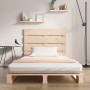 Estructura de cama sin colchón madera maciza pino 75x190 cm
