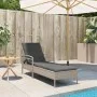 Sonnenliege mit hellgrauem synthetischem Rattankissen 63x200x81 cm von vidaXL, Liegen - Ref: Foro24-368304, Preis: 153,27 €, ...