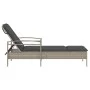 Sonnenliege mit hellgrauem synthetischem Rattankissen 63x200x81 cm von vidaXL, Liegen - Ref: Foro24-368304, Preis: 153,27 €, ...