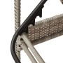 Sun lounger with light gray synthetic rattan cushion 63x200x81 cm by vidaXL, Loungers - Ref: Foro24-368304, Price: 147,41 €, ...