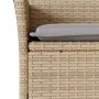 Table and chairs with cushions 3 pieces synthetic rattan beige glass by vidaXL, Garden sets - Ref: Foro24-3278743, Price: 161...