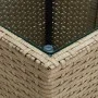 Table and chairs with cushions 3 pieces synthetic rattan beige glass by vidaXL, Garden sets - Ref: Foro24-3278743, Price: 161...