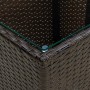 Couchtisch, Stühle mit Kissen, 3 Stück, synthetisches Rattan, braunes Glas von vidaXL, Gartensets - Ref: Foro24-3278741, Prei...