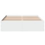 White engineered wood bed frame 120x190 cm by vidaXL, Beds and slatted bases - Ref: Foro24-3281042, Price: 129,30 €, Discount: %