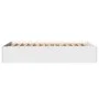 White engineered wood bed frame 120x190 cm by vidaXL, Beds and slatted bases - Ref: Foro24-3281042, Price: 123,98 €, Discount: %