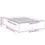 Weißer Bettrahmen aus Holzwerkstoff, 120 x 190 cm von vidaXL, Betten und Lattenroste - Ref: Foro24-3281042, Preis: 129,30 €, ...